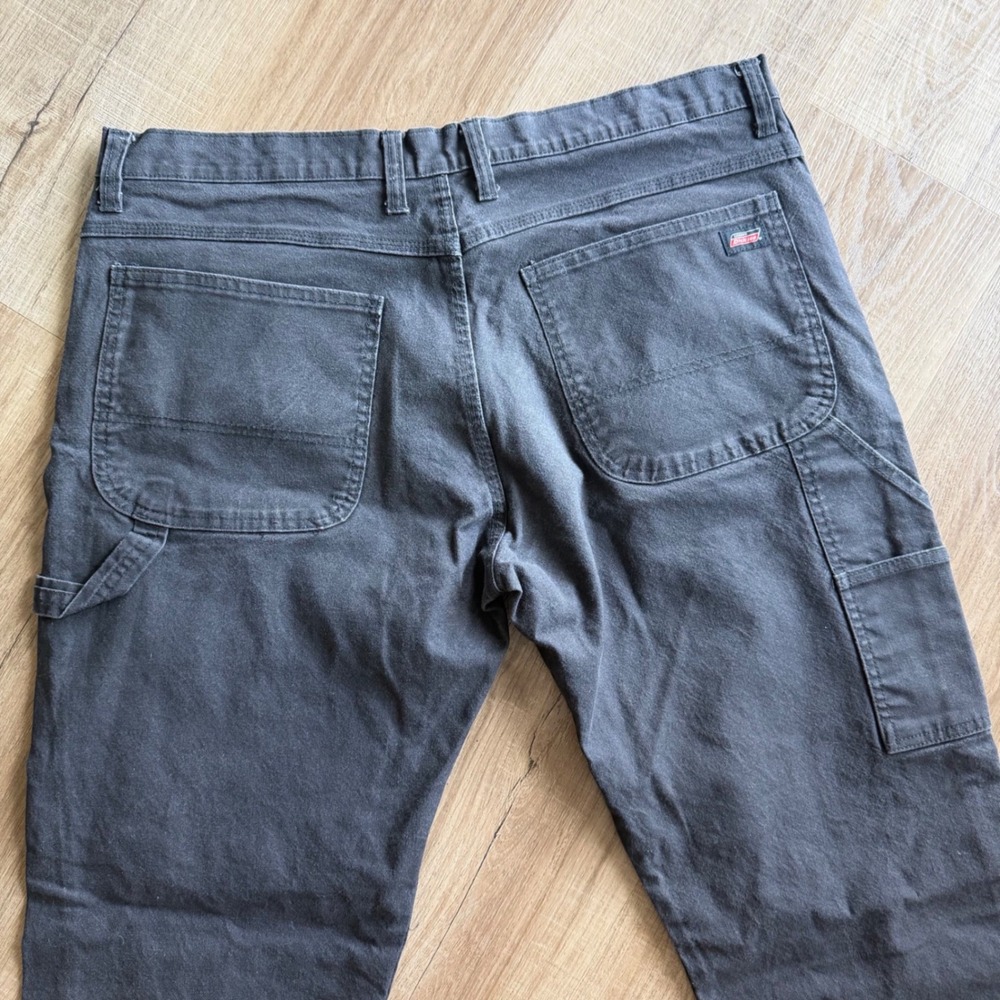 Genuine Dickies Mens Carpenter Pants 36x34 Gray Utility Workwear Z384964